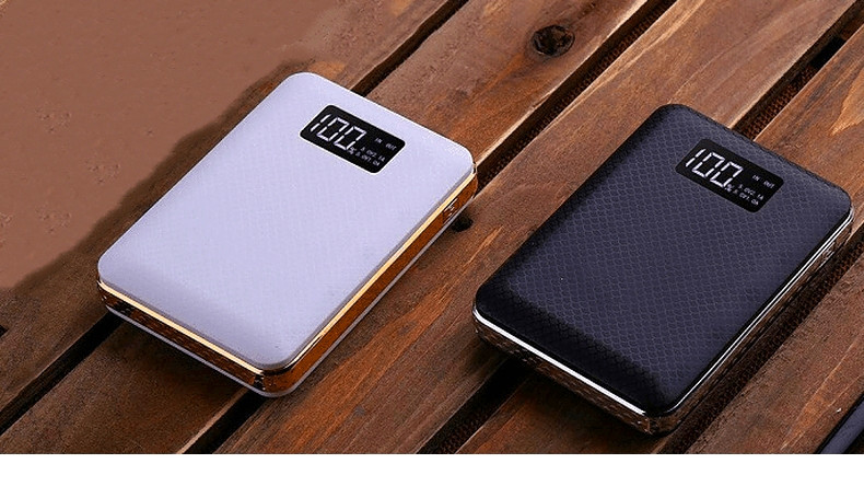 批发充电宝 迷你小巧移动电源logo定制大容量带led手电多u口输出