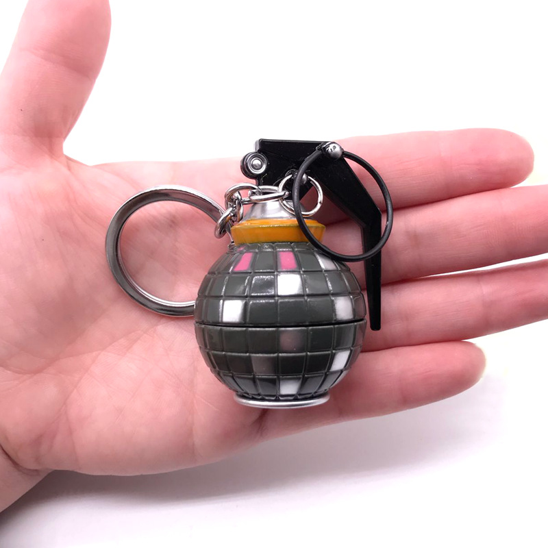 金属工艺品-厂家直销堡垒之夜手雷模型钥匙扣fortnite周边尬舞手雷