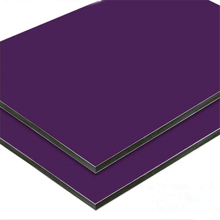 铝塑板常规色 紫色铝塑板  单色哑光铝塑板