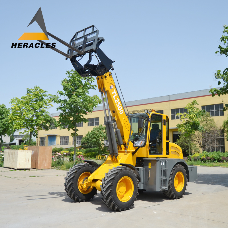 搅拌斗装载机可加高抓木小型伸缩臂装载机可代替吊车使用多功能型