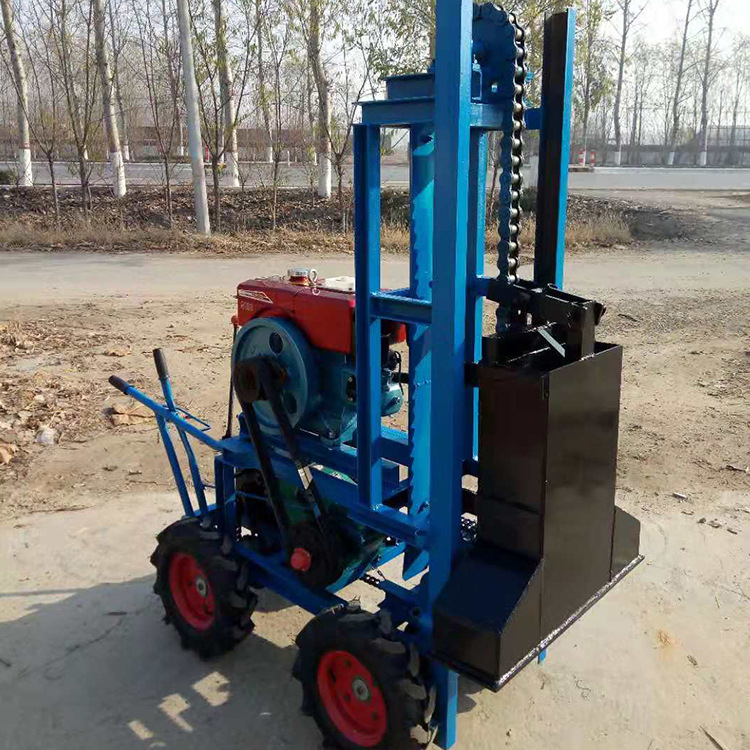 柴油电动沟槽夯实机 小型轻便自行式夯土机 手扶式链条砸夯机型号