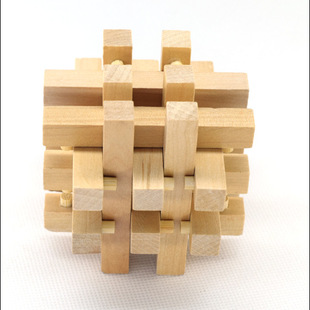 本色十八柱十八根益智解锁孔明鲁班锁儿童玩具六一儿童节礼品18根