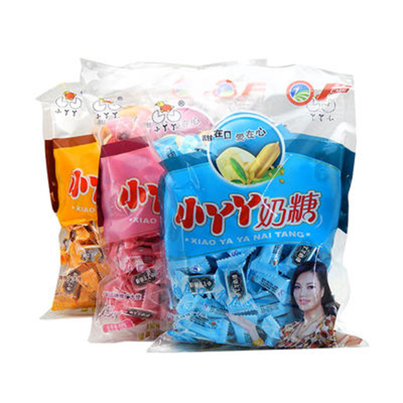 小丫丫奶糖牛奶味糖果休闲零食芝麻味结婚婚庆糖果超市食品批发