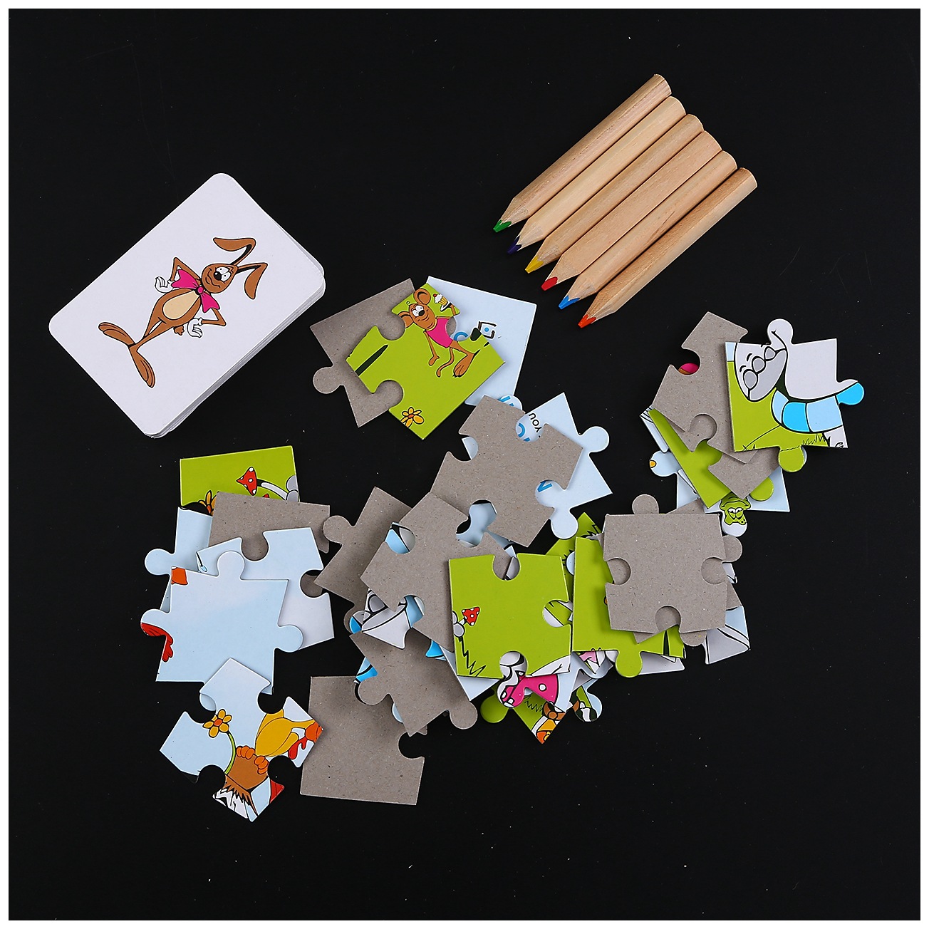 纸制卡通拼图动画拼板定制 幼儿童宝宝早教益智玩具淘宝赠品批发