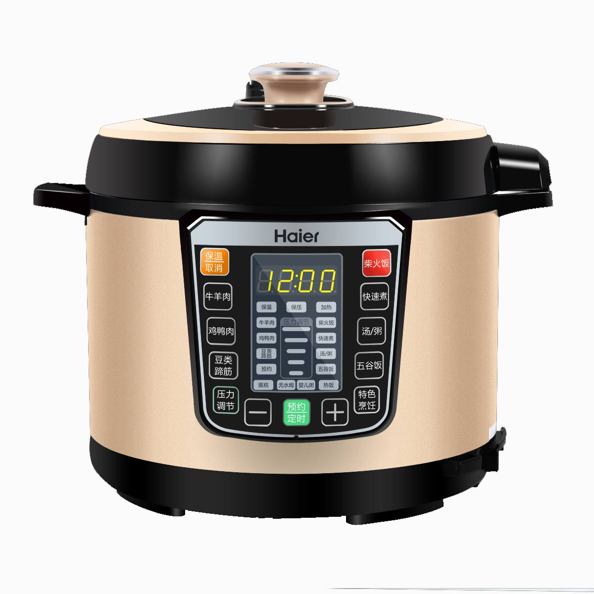 海尔(haier) 电压力锅 一锅双胆 智能预约 5l高压锅[全国联保]
