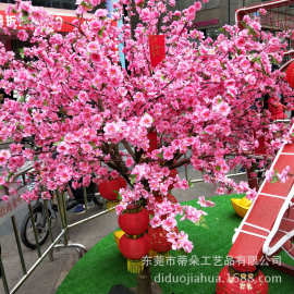 仿真大树 仿真桃花树室内 花树定做 门店装饰 摆设花树 仿真盆栽