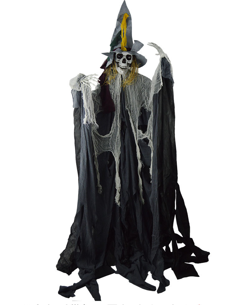 万圣节道具_万圣节恐怖道具鬼酒吧布置装饰布艺大型骷髅鬼 - 阿里巴巴