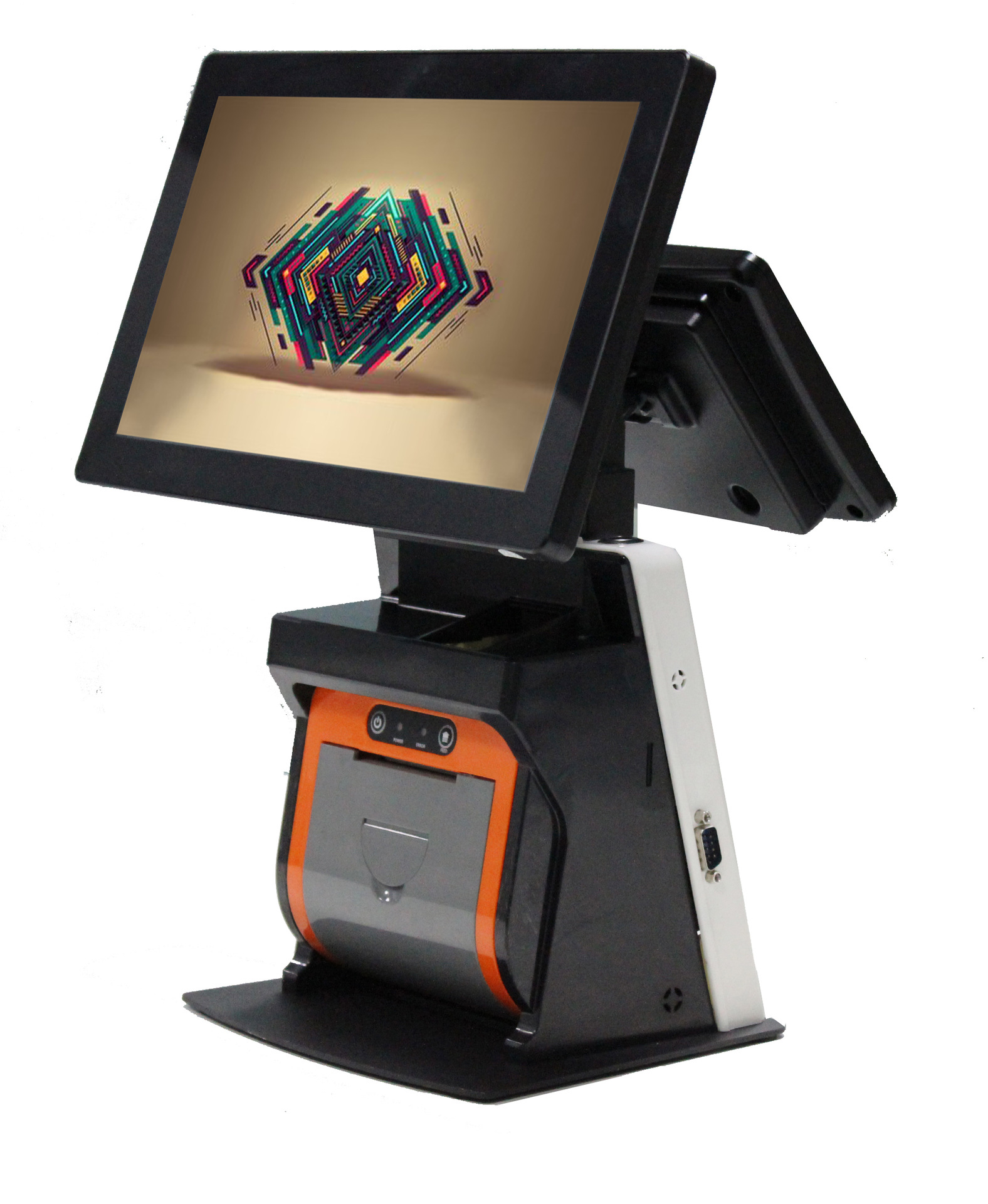 厂家直销 双屏收银机一体机触摸屏收款机火锅餐饮奶茶收银