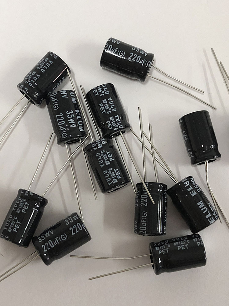 厂商供应 elum 35v220uf np无极性 铝电解电容 220v35uf 10x16mm
