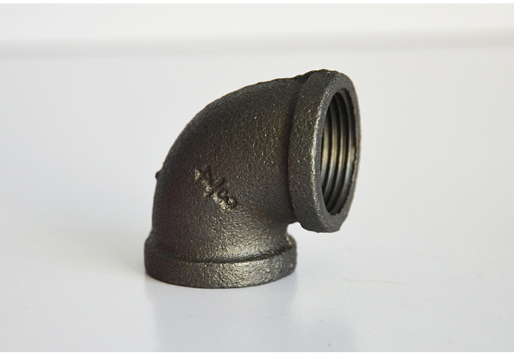 厂家直销 镀锌水管接头dn15 4分弯头工艺品loft配件黑品弯头现货