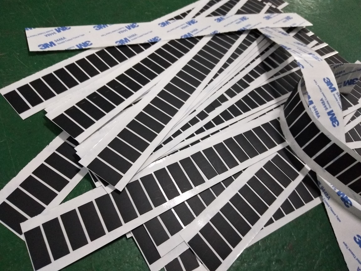 哑黑pvc单面背胶 电子塑胶绝缘垫片 自粘垫片 蔽光胶片 支持订制