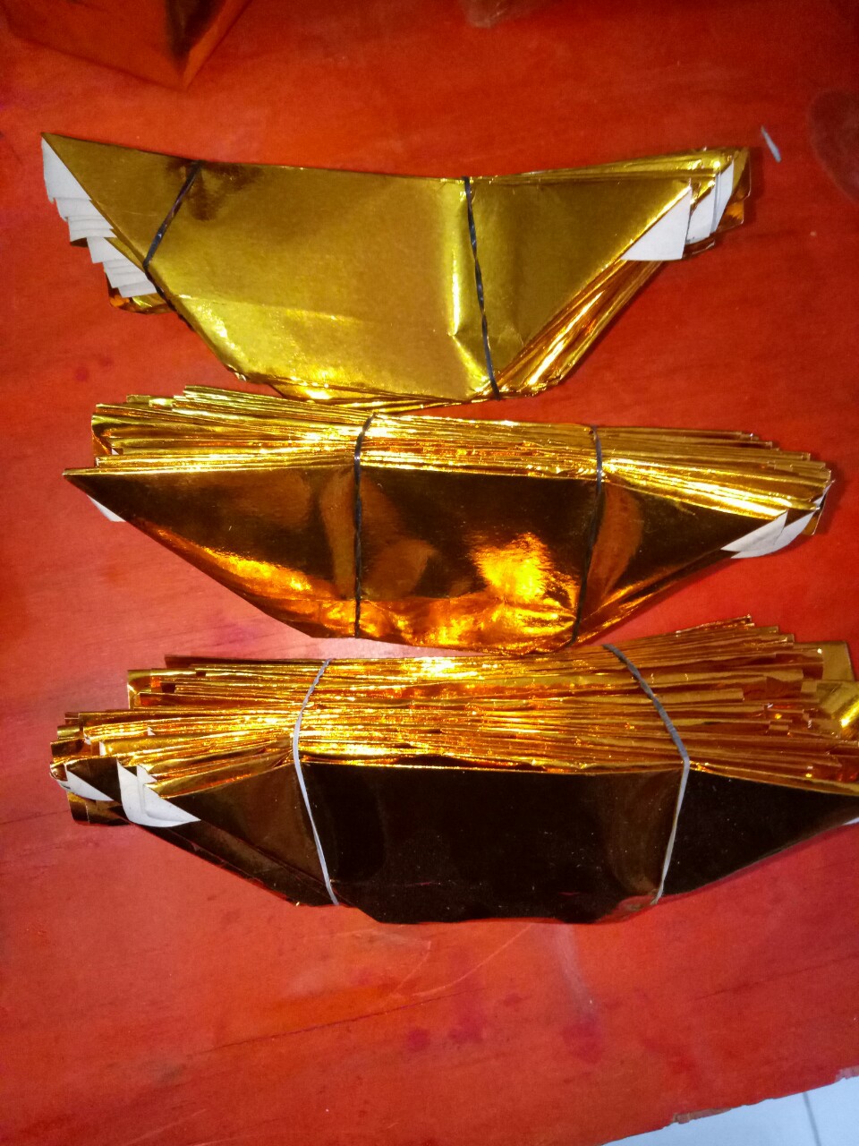 批发佛教道教用品金银纸13厘米x15厘米元宝纸