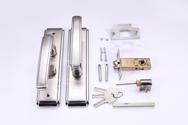 不锈钢单舌门锁室内大门门锁压把锁把手现代简约门锁锁具厂家批发