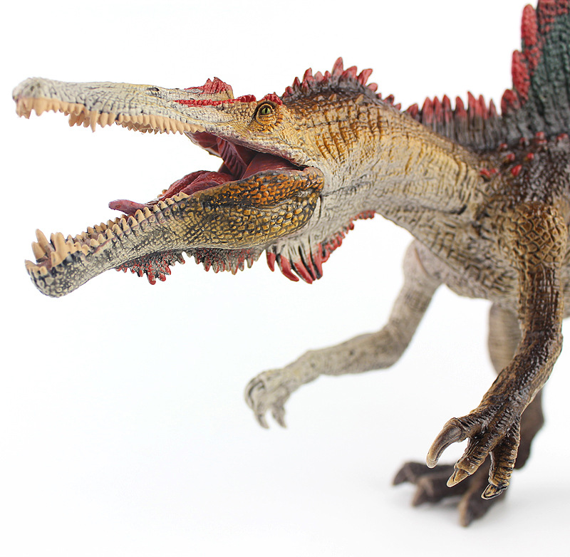 跨境侏罗纪摩纳哥棘背龙模型玩具棘龙塑胶仿真恐龙模型男孩玩具