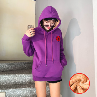 紫色女装卫衣