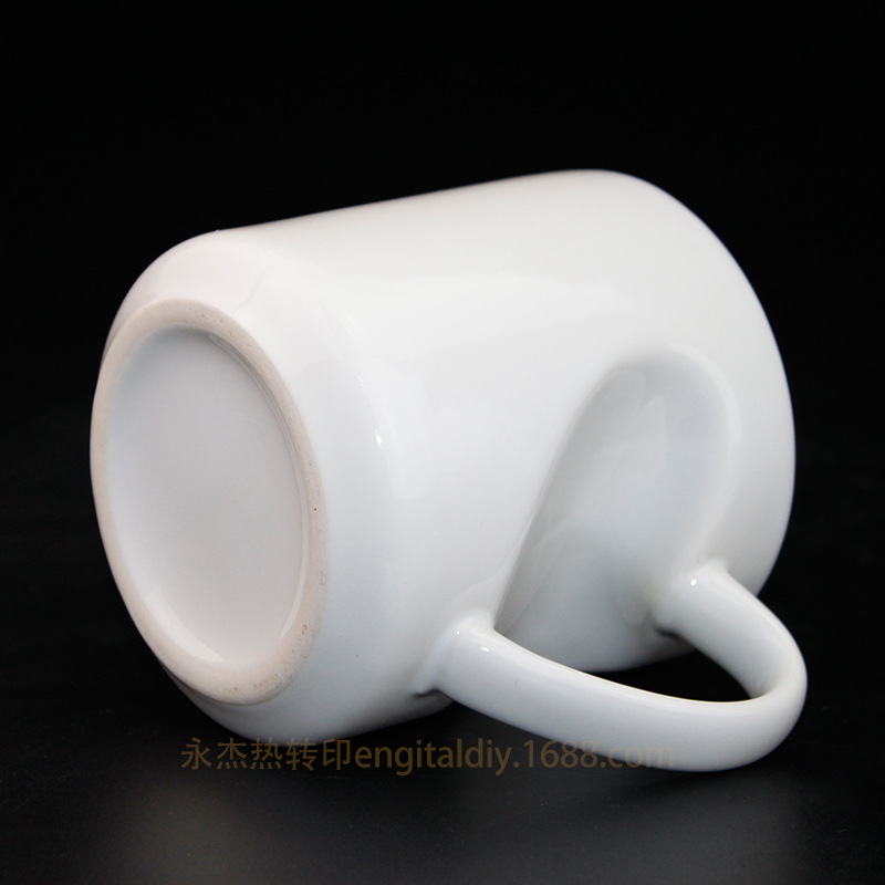 Thermal Transfer Ceramic White Cup Mug Thermal Transfer Supplies Wholesale Peach Heart Cup Wholesale-Peach Heart White Cup