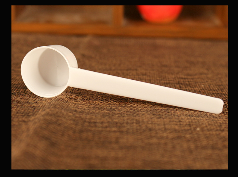 5g塑料量勺子10ml白色粉色平底勺液体勺粉末粉剂量勺奶粉勺定量勺