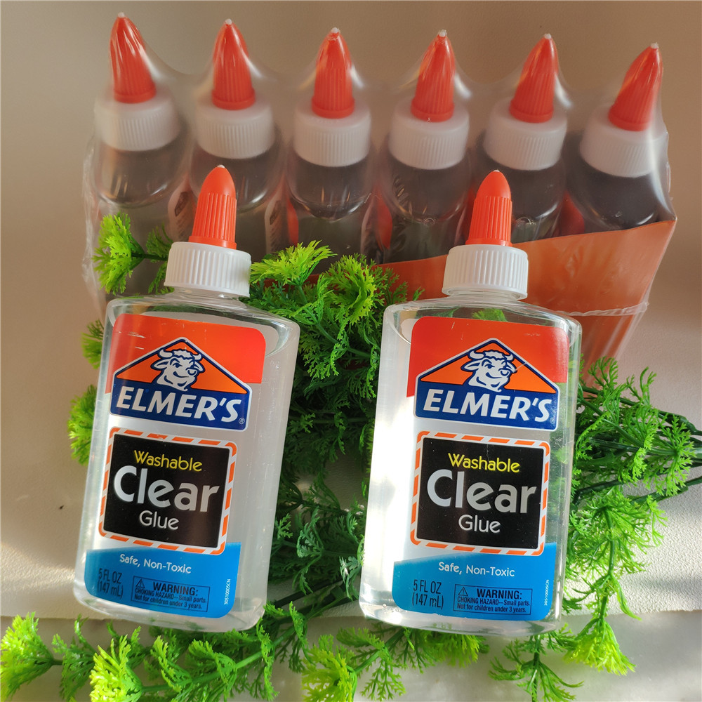 147ml elmers胶水牛头白胶透明胶水slime史莱姆水晶泥材料diy