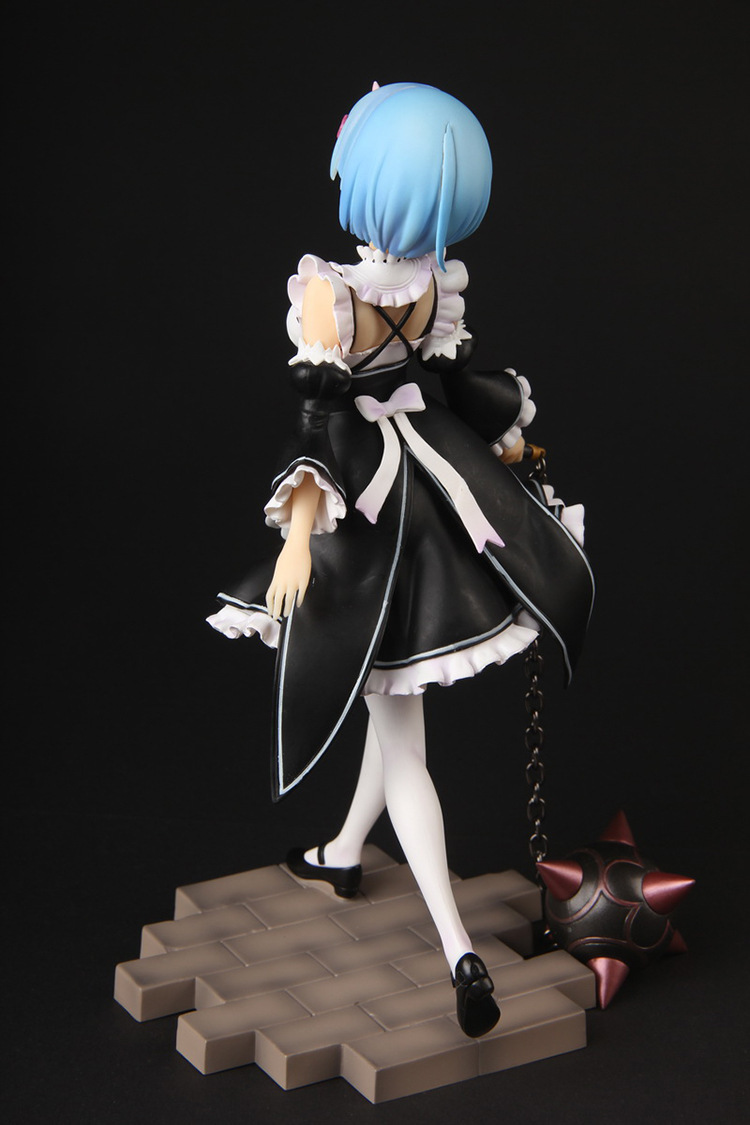 re:从零开始的异世界生活 雷姆 蕾姆 女仆装 流星锤 托盘手办