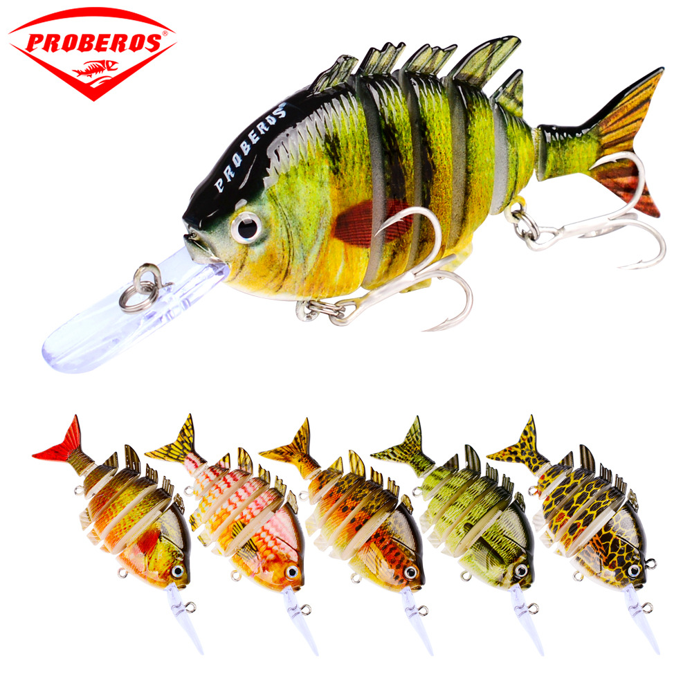 5g淡水鲈鱼通吃饵6色多节鱼鱼饵hs030