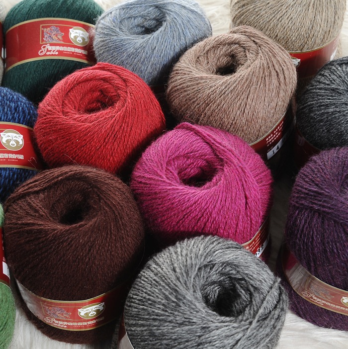 恒源祥牌塞柏黛貂黄金毛绒线手编机织貂毛线貂毛线围巾围脖线