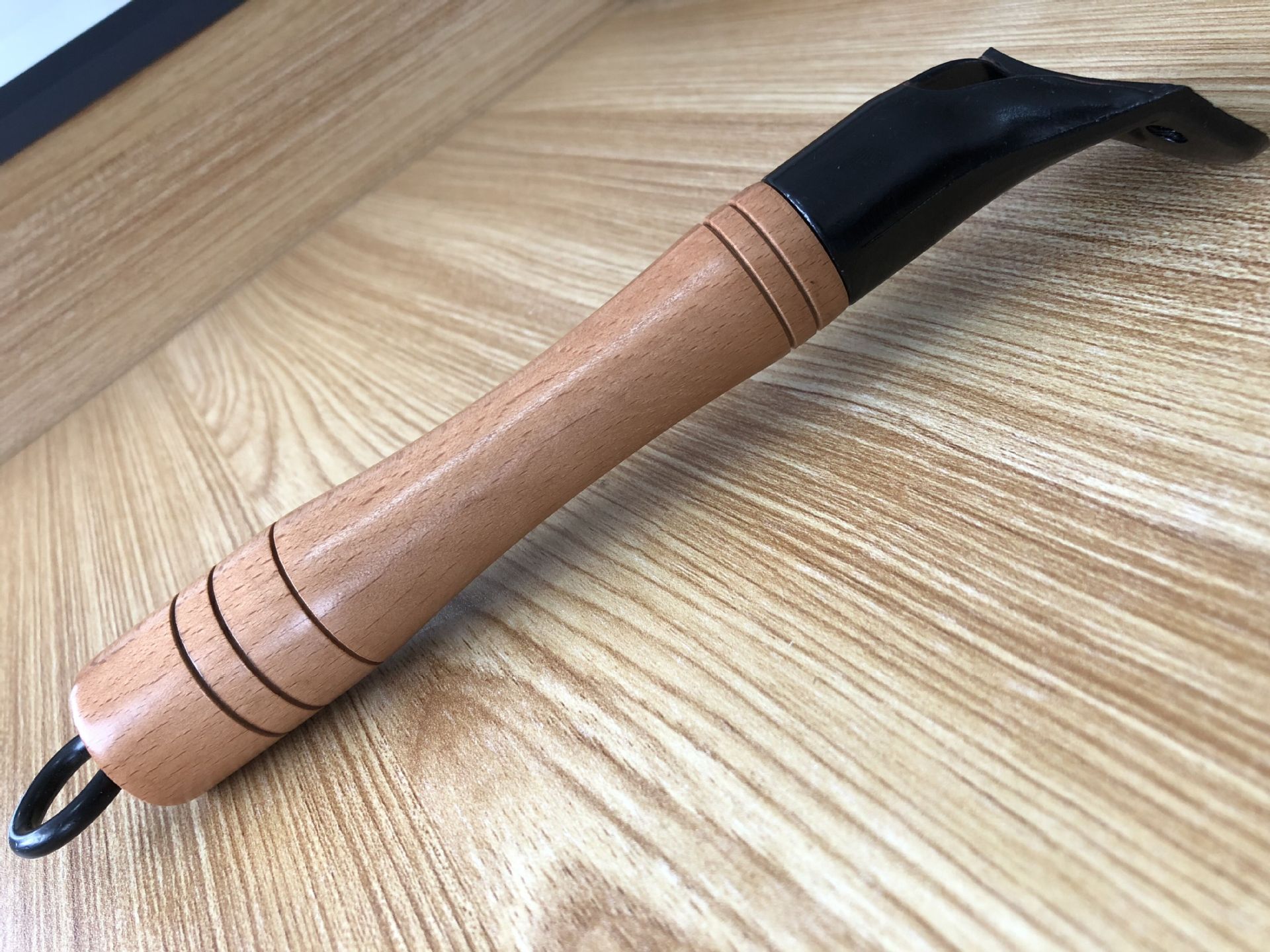 xl-精致铁匠原色铝件木柄 新款木手柄防烫手柄 厨房用品配件手柄