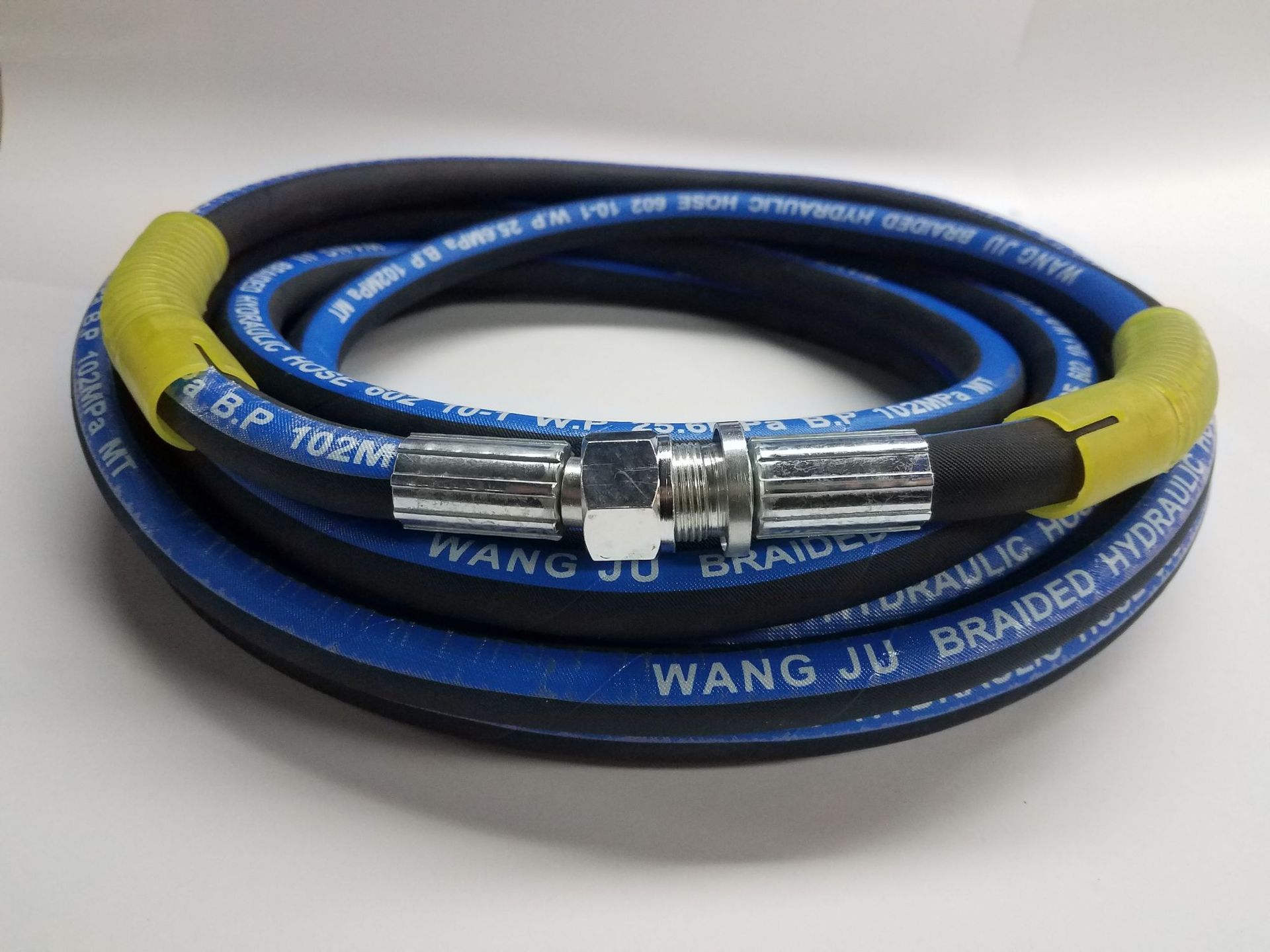 厂家批发55 58型洗车机高压钢丝水管胶管内径10mm包布钢丝管7米