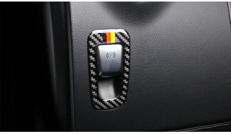 奔驰c200l c180l glc260 glc300碳纤维电子手刹w205内饰改装配件