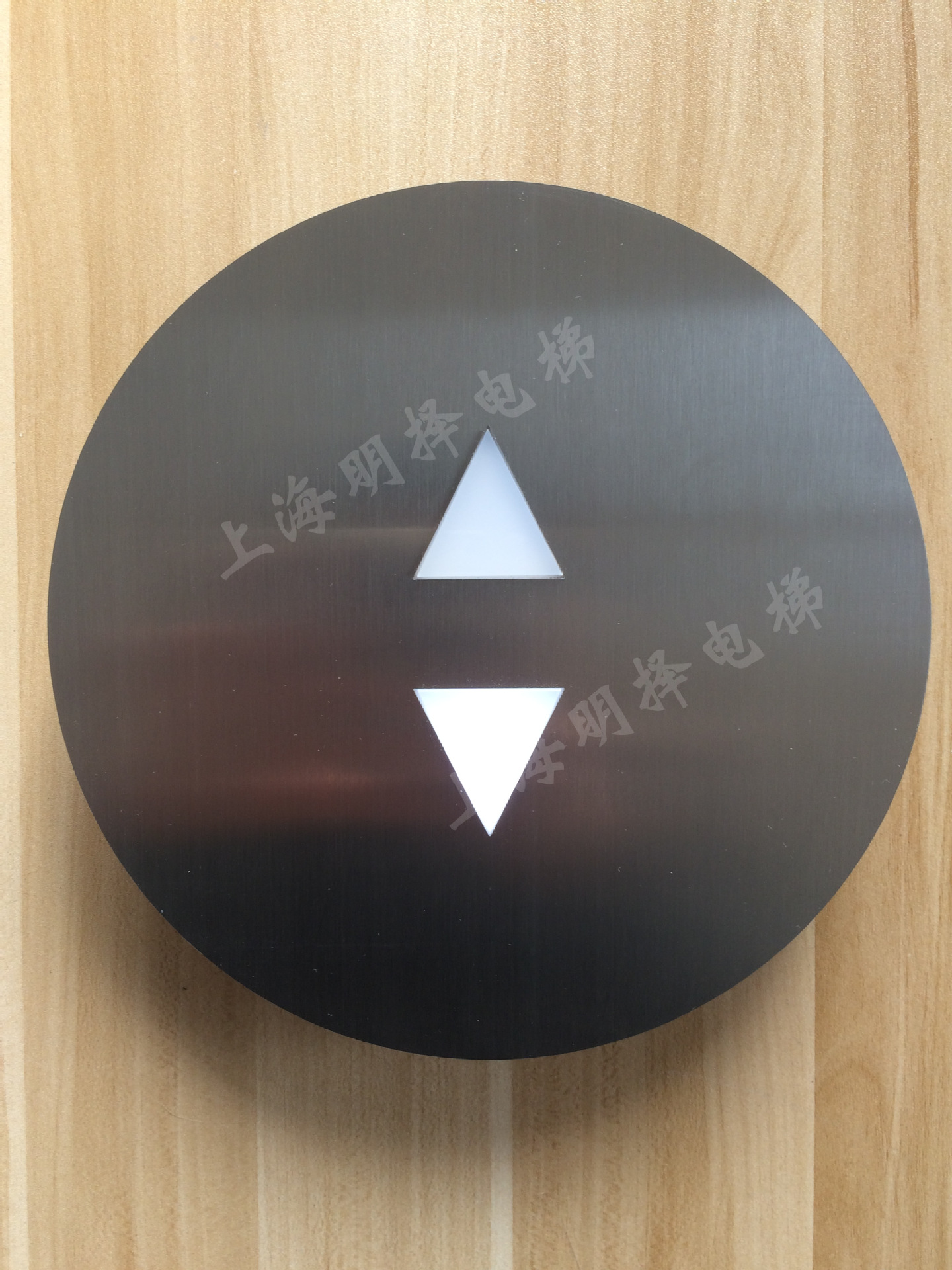 电梯黑钛圆形外呼盒/外召唤/呼梯盒/召唤盒/三角按钮mz-701-hid