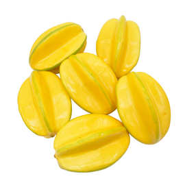 厂家直销仿真水果 摄影道具橱窗展示泡沫 110#杨桃假杨桃摄影道具