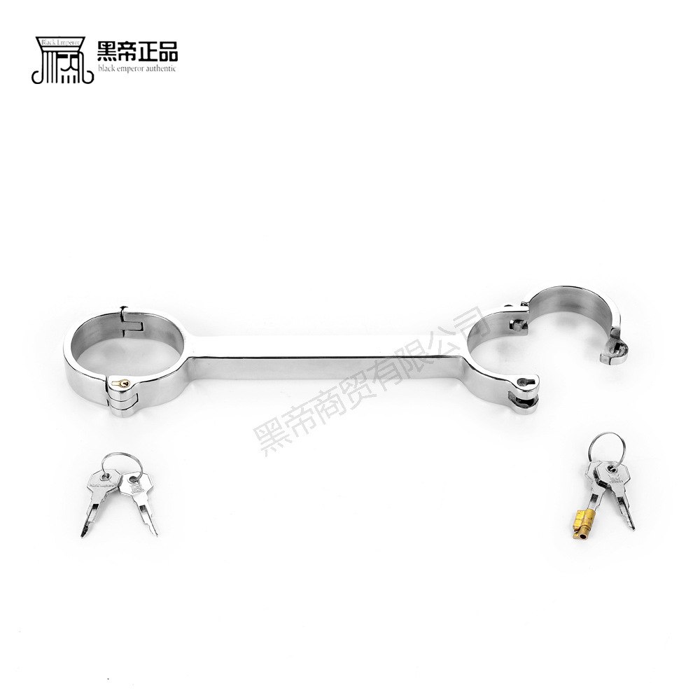 黑帝厂家插销锁款固定手铐不锈钢成人情趣用品