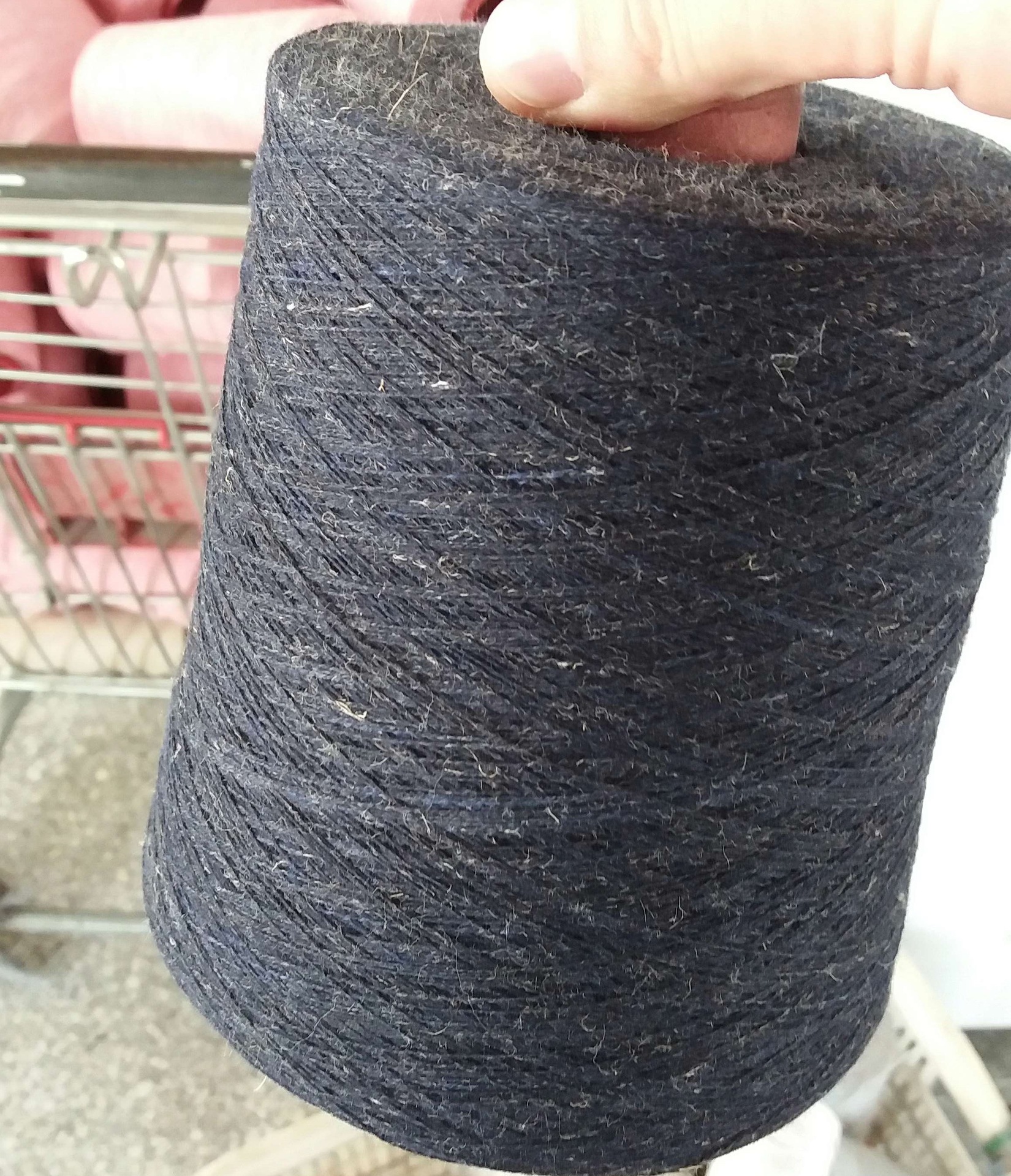 厂家生产ab双色棉段彩纱并线羊毛衫纱 手感好 颜色多棉麻段彩纱