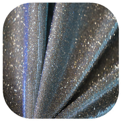 金属风烫金粉亮晶晶幻灯丝复合洒金丝酒吧夜店性感变色连衣裙面料