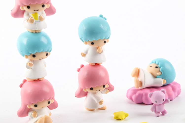 可爱双子星叠叠乐层层叠公仔摆件 儿童益智玩具模型礼物