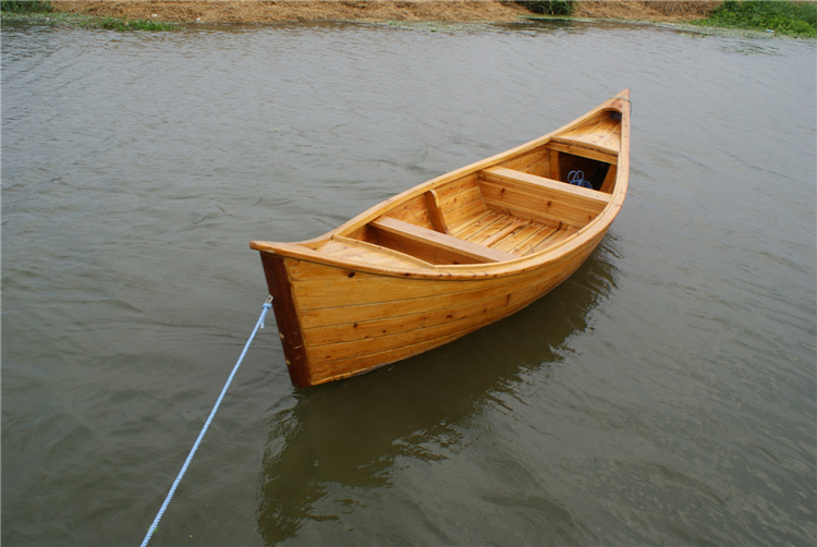 厂家供应单篷船公园旅游观光手划船 小型电动船水上烧烤船