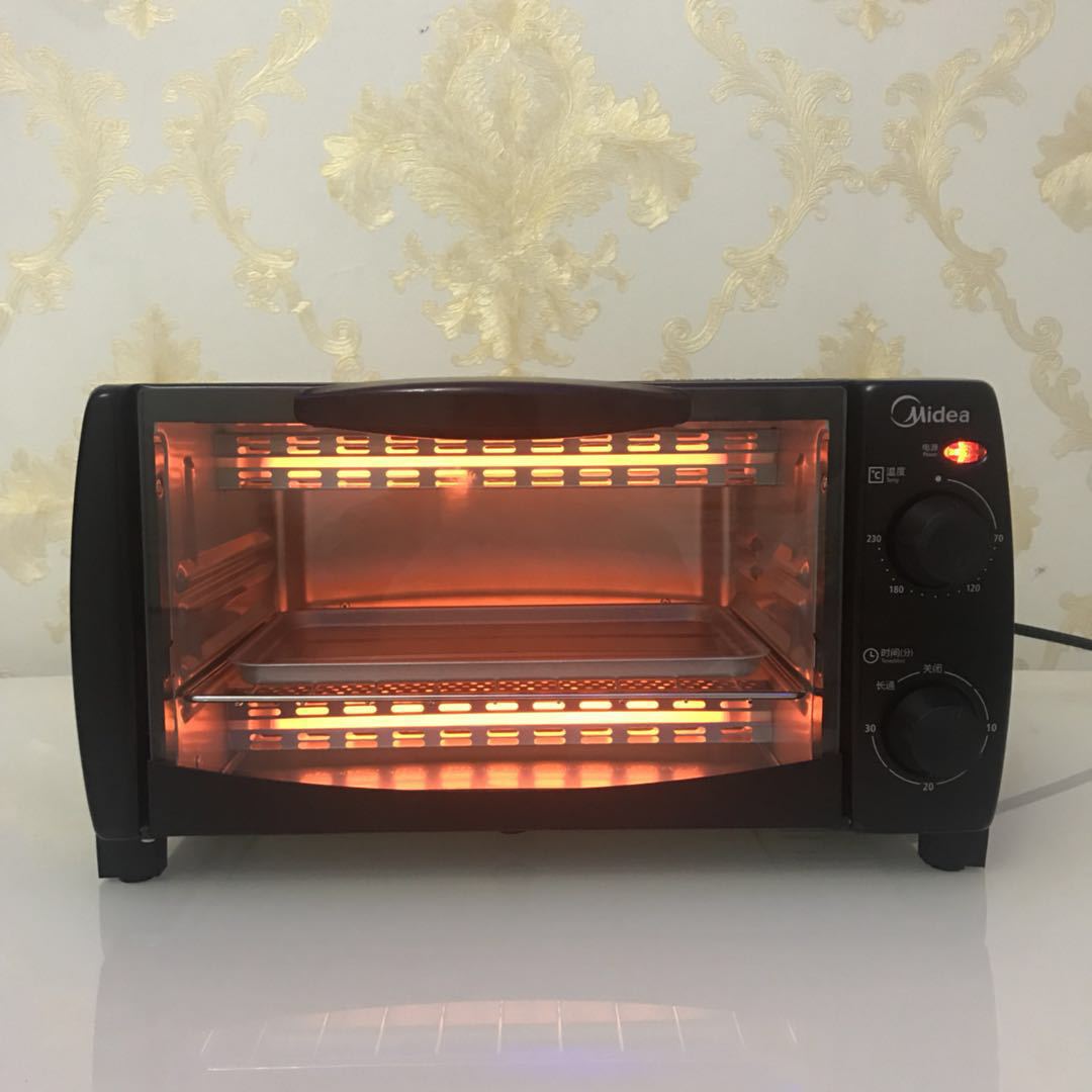 美的108b/1011电烤箱家用烘焙小烤箱控温迷你正品团购礼品会销