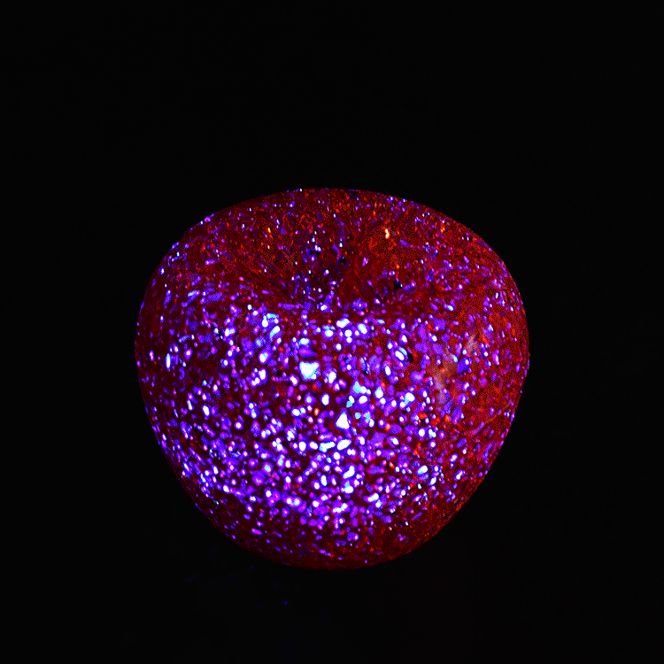 圣诞节礼品发光苹果小夜灯七彩闪光变色水晶米粒雪人儿童玩具批发