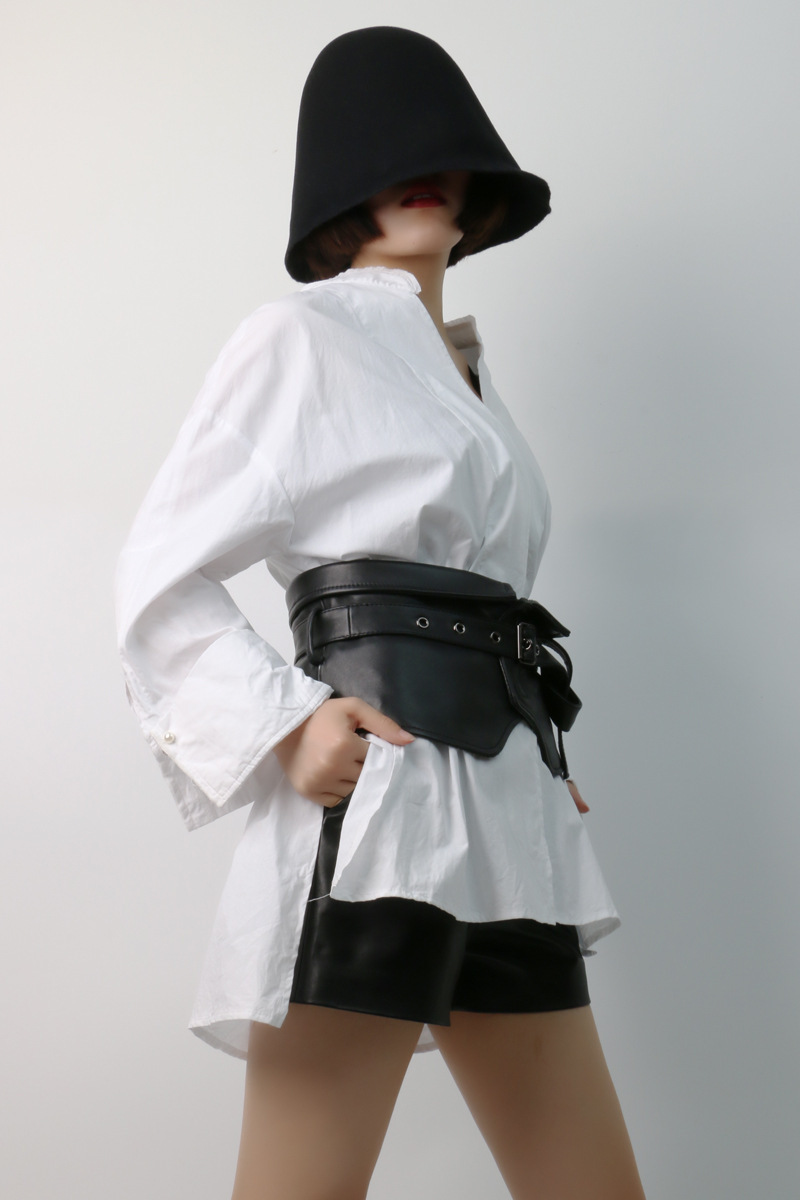 真皮腰封腰带休闲百搭 绵羊皮束腰修身配衬衫针织裙外搭韩腰带