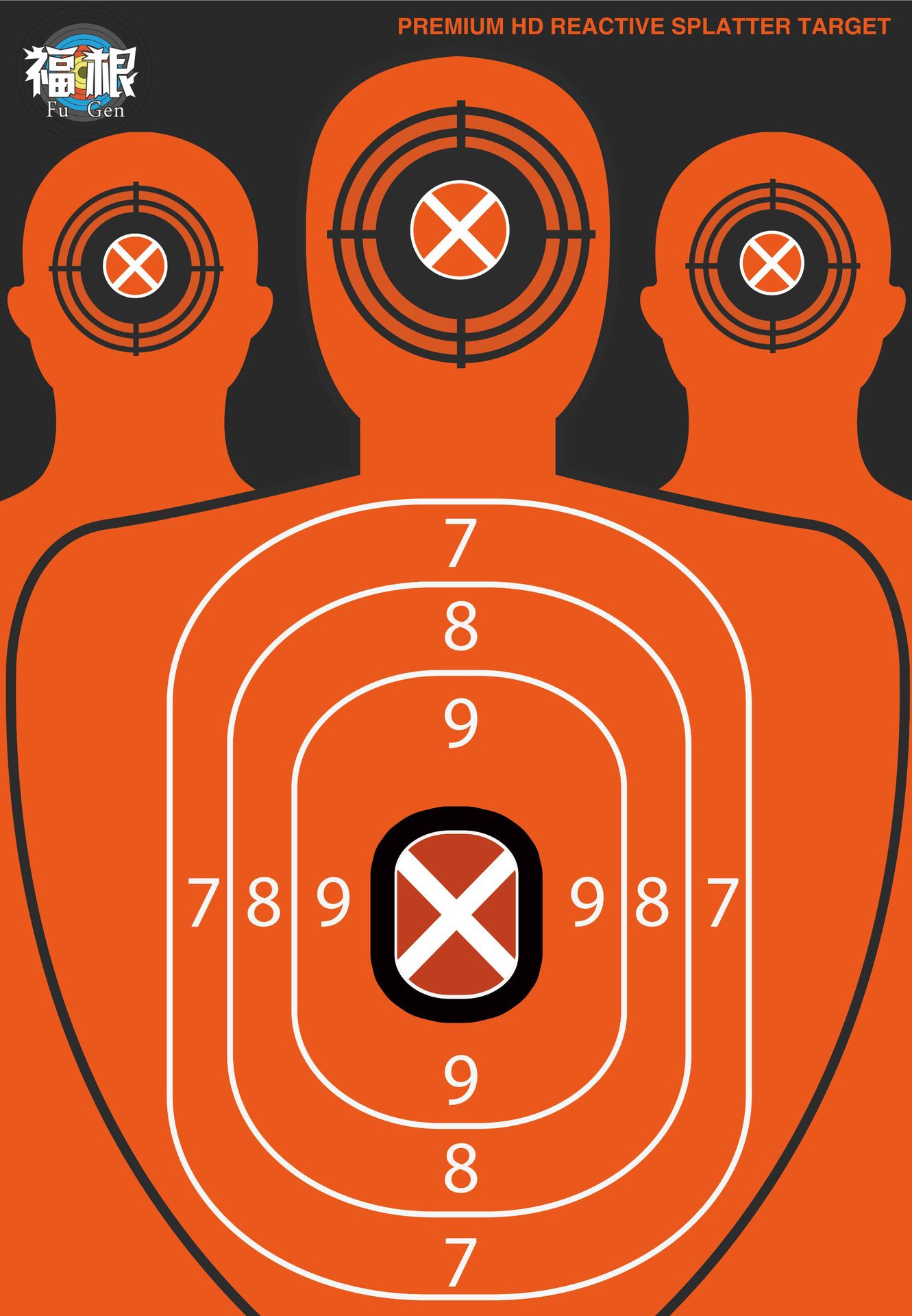 10张20*20厘米飞溅靶纸变色靶纸荧光靶纸射击靶