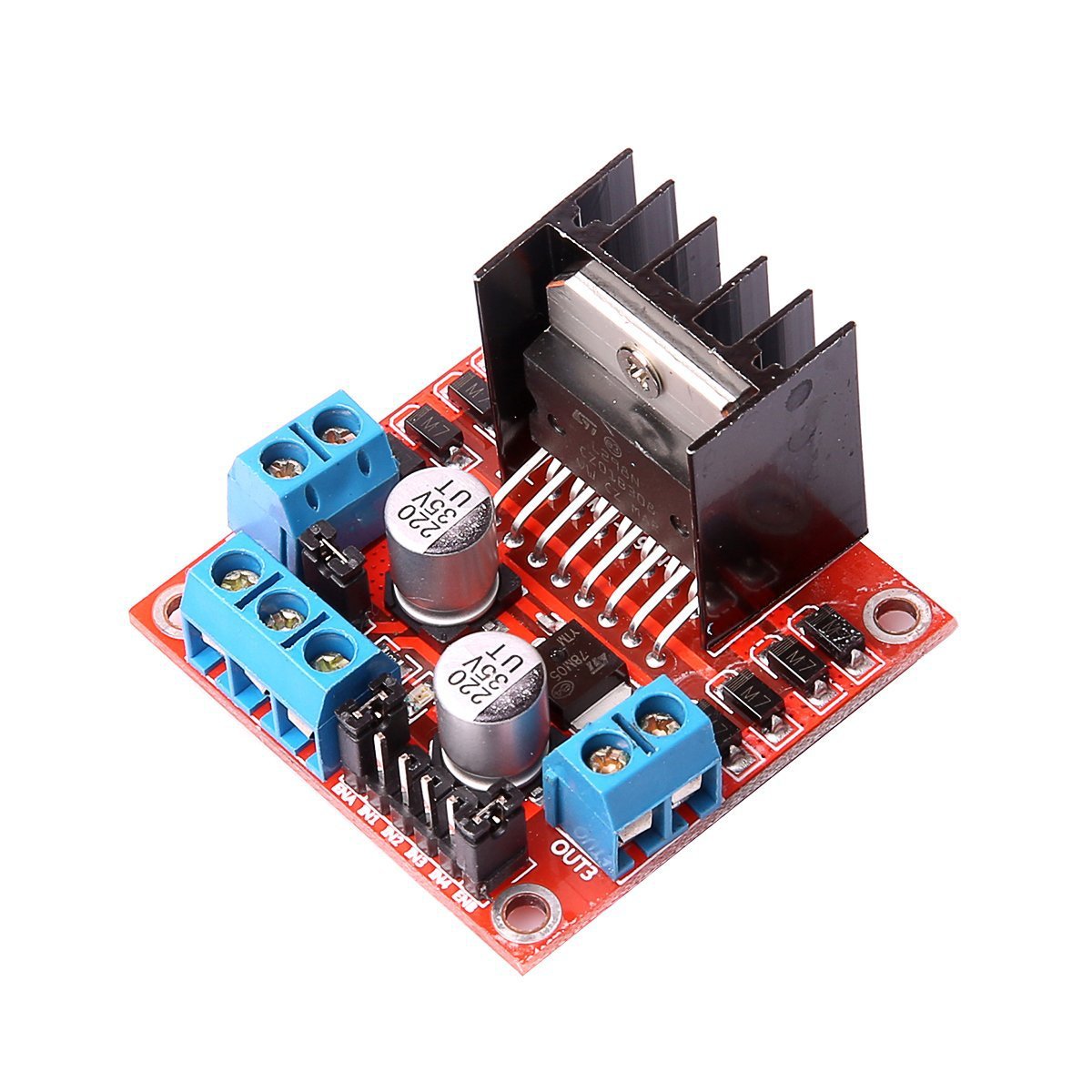 原装芯片 l298n电机驱动板模块 直流步进电机机器人智能车 举报