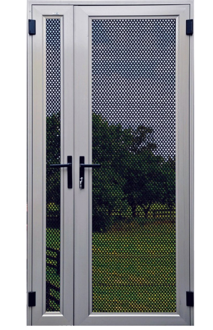 天津定制金刚网平开纱门单开门子母门对开门防蚊虫防盗304不锈钢