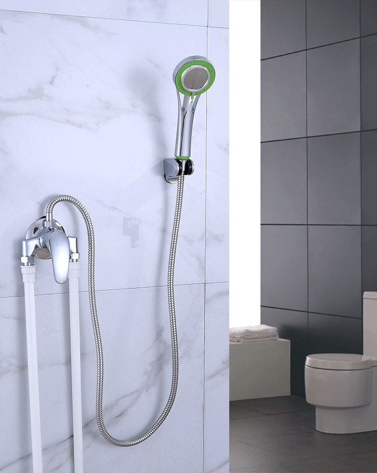 电热水器混水阀明装 全铜浴室水龙头冷热 淋浴花洒套装明管水龙头