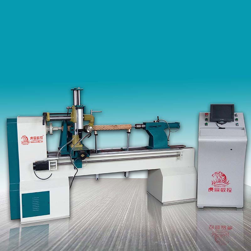 虎森数控旋木车削机多功能拉槽立体雕刻圆雕镂空麻花花瓶木碗楼梯