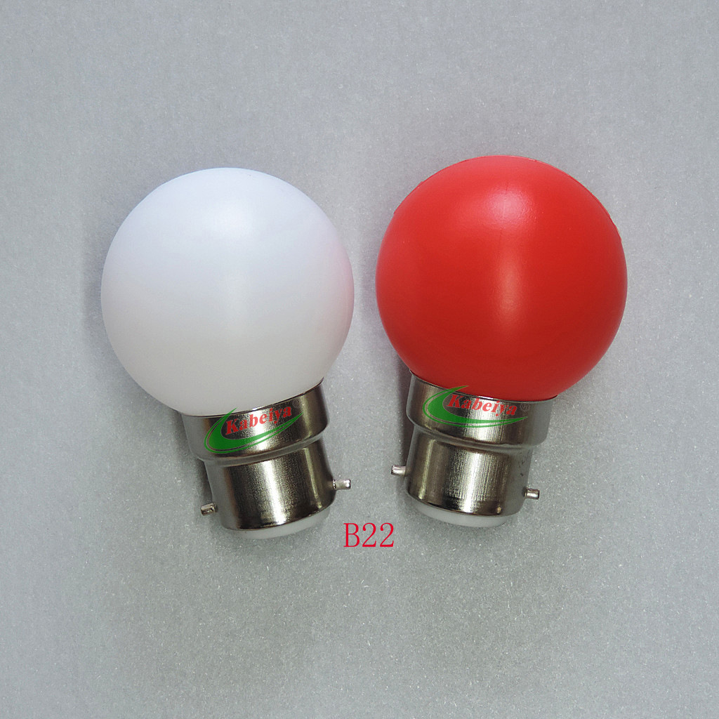 厂家批发4灯珠led球泡圆形彩色闪光灯泡led灯泡ktv装饰灯泡e27b22