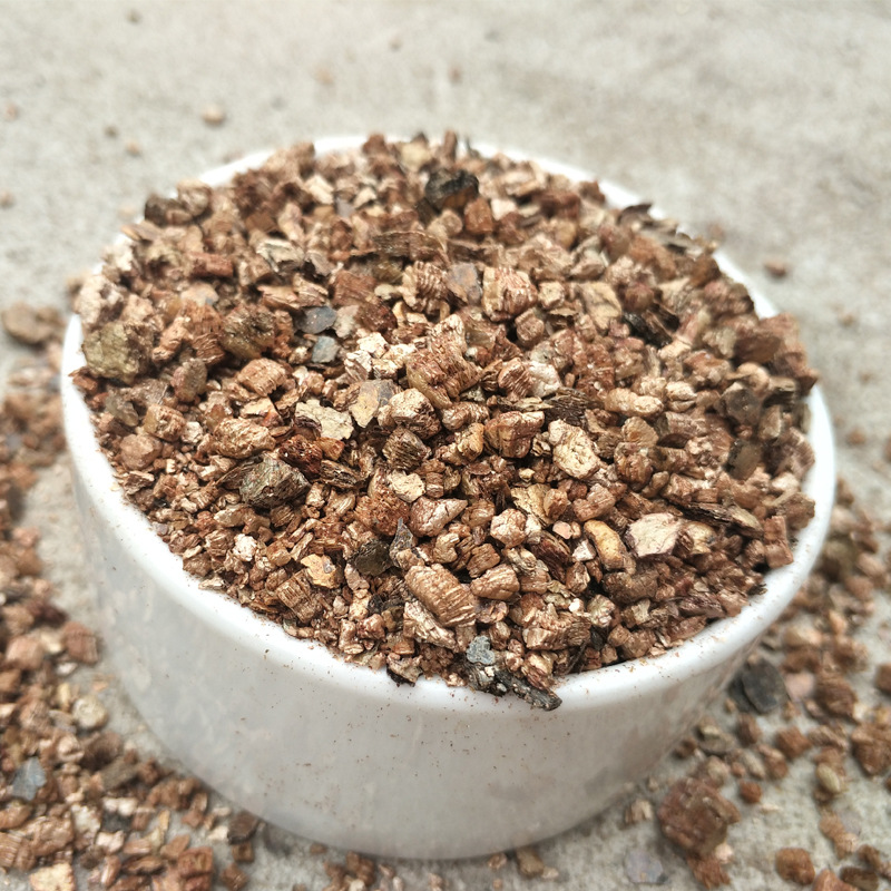 多肉园艺蛭石3-6mm龟蛇孵化蛭石膨胀蛭石粉金黄色园艺保温蛭石