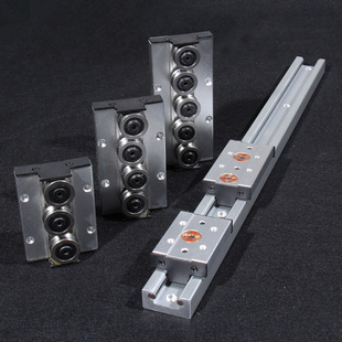 滚轮导轨 移动顺畅稳定噪音低 内置双轴心导轨 机床移门导轨