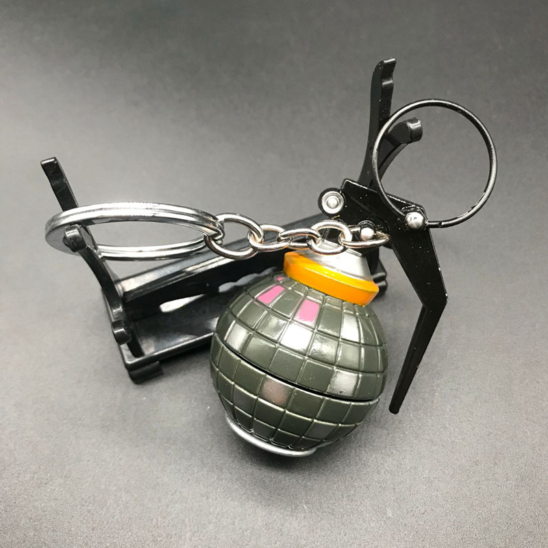 堡垒之夜手雷模型 尬舞手雷金属钥匙扣合金武器挂件