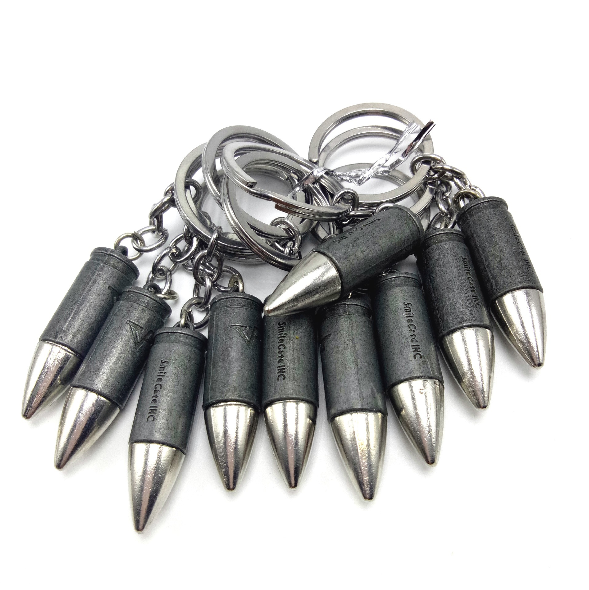 仿真子弹壳钥匙扣 金属子弹钥匙扣 2元店地摊货源 解放军叔叔纪念