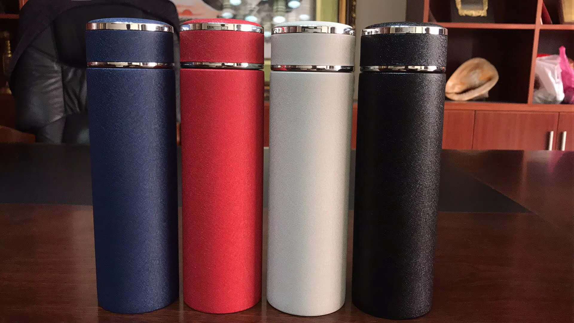 新款直杯冰花漆不锈钢保温杯商务办公直身杯高档礼品杯可激光logo