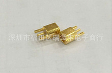供应纯铜镀金MMCX-KEF三脚贴片PCB板同轴连接器
